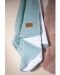 Бебешко памучно релефно одеяло Baby Clic - Mint-Lavanda, 80 х 110 cm - 2t