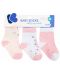 Бебешки чорапи с 3D уши Kikka Boo - Bear with me,  0-6 месеца, 3 чифта, Pink  - 1t