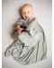 Бебешко одеяло от бамбук Egos Bio Baby - Тип пелена, сиво - 1t