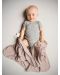 Бебешко одеяло Egos Bio Baby - Тип пелена, органичен памук, розово - 2t