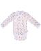 Боди Bio Baby - органичен памук, 50 cm, 0-1 месеца, бежово-бяло - 1t