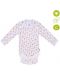 Боди Bio Baby - органичен памук, 62 cm, 3-4 месеца, бяло-бежово - 2t