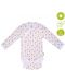Боди Bio Baby - органичен памук, 50 cm, 0-1 месеца, бежово-бяло - 2t