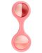Дрънкалка с въртящи се топчета Canpol - Barbell, розова - 1t