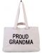 Чанта за принадлежности ChildHome - Proud Grandma, бяла - 1t