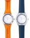 Часовник Bill's Watches Twist - Orange & Navy Blue - 1t