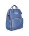 Чанта за бебешки принадлежности 2 в 1 KikkaBoo - Siena, светло синя - 1t