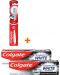 Colgate Комплект - Паста за зъби Advanced White Charcoal, 2 x 75 ml + Подарък четка за зъби - 1t
