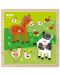 Дървен пъзел с дръжки APLI Kids - Животни във фермата - 1t