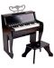 Дървено електронно пиано със столче Hape, черно - 1t