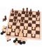 Дървена игра 2 в 1 Bigjigs - Шах и табла  - 3t