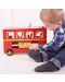 Дървена играчка за сортиране Bigjigs - Автобус с животинчета - 5t