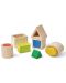 Дървени кубчета за редене и сортиране PlanToys  - 2t