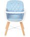 Дървено столче за храненe Kikka Boo - Woody, синьо - 6t