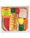 Дървен комплект за рязане Melissa & Doug - Хранителни продукти - 1t