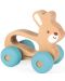 Дървена играчка за бутане Janod - Зайче - 2t