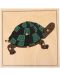 Дървен пъзел с животни Smart Baby - Костенурка - 1t