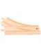 Дървен комплект Bigjigs - Криви, разклоняващи се релси, 2 броя - 2t