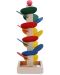 Дървена играчка Smart Baby - Кула с падащи топчета - 1t