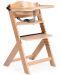 Дървен стол за хранене 2в1 Cangaroo - Nuttle, натурален - 1t