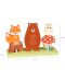 Дървена играчка за нанинзване Orange Tree Toys - Горски животни - 3t