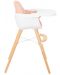 Дървено столче за храненe Kikka Boo - Woody, розово - 3t