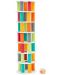 Дървен игрален комплект Pino Toys - Кула за подреждане и баланс - 1t
