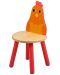 Детско дървено столче Bigjigs - Пиле - 1t