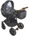 Детска количка Dorjan Basic Comfort Vip 2 в 1, тъмно сива - 1t