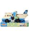 Детска дървена играчка Melissa & Doug - Самолетче с пътници - 1t