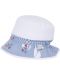 Детска лятна шапка с UV 50+ защита Sterntaler - С цветя, 53 cm, 2-4 години, бяла - 1t