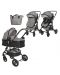 Детска количка Lorelli - Alba, Premium Set, Opaline Grey - 1t