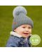 Детска зимна шапка KeaBabies - 6-36 месеца, сива, 2 броя - 2t