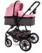 Детска комбинирана количка 3в1 Lorelli - Lora Set, розова - 3t