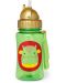 Детска бутилка със сламка Skip Hop Zoo - Драконче, 350 ml - 1t