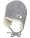 Детска зимна шапка ушанка Sterntaler - 45 cm, 6-9 месеца, сива - 1t