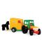 Детска играчка Wader - Трактор, с ремарке и конче - 1t