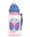 Детска бутилка със сламка Skip Hop Zoo - Пеперудка, 350 ml - 1t