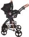 Детска комбинирана количка Lorelli - Crysta 3 в 1, Black Diamond - 8t