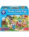 Детска образователна игра Orchard Toys - Трите прасенца - 1t