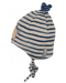 Детска зимна шапка Sterntaler - Бобър, 51 cm, 18-24 месеца, райе - 3t