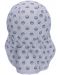 Детска лятна шапка с платка с UV 50+ защита Sterntaler - С котвички, 49 cm, 12-18 месеца, сива - 2t