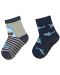 Детски чорапи със силиконова подметка Sterntaler - С акули, 27/28 размер, 4-5 години, 2 чифта - 1t