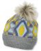 Детска плетена шапка с пискюл Sterntaler -  55 cm, 4-7 години - 1t