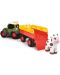 Детска игарчка Dickie Toys ABC - Трактор с ремарке за животни, Fendti - 2t