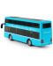 Детска играчка Rappa - Двуетажен автобус, 19 cm, син - 3t
