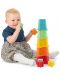 Детска играчка 2 в 1 Chicco  - Кула с чаши, 10 части - 4t