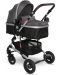Детска количка Lorelli - Alba, Premium Set, Steel Grey - 2t