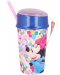 Детска чаша с капак и сламка Stor - Minnie Mouse, 400 ml, - 2t