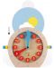 Детска играчка Janod - Дървен часовник Essentiel  - 5t